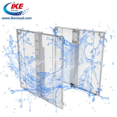 IP65 Transparent LED Window Display Outdoor P3 Full Color 4500 Nits